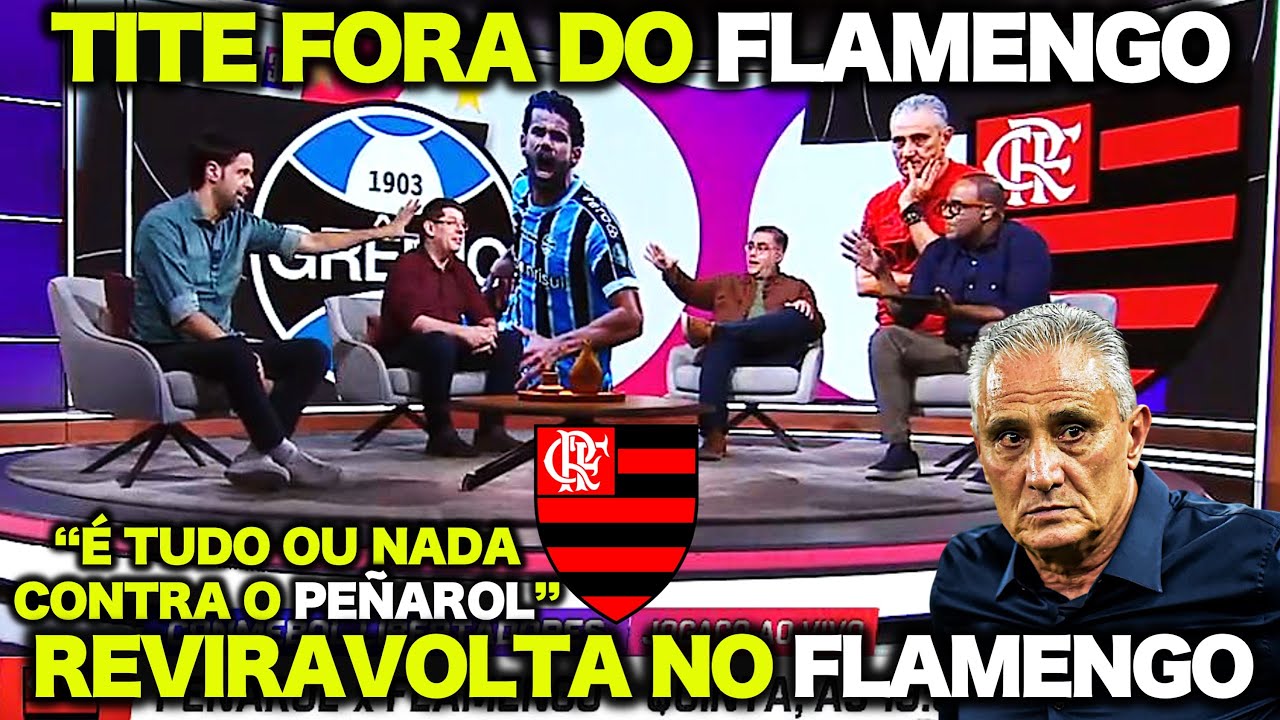 TITE FORA do FLAMENGO ! É TUDO OU NADA CONTRA O PEÑAROL na LIBERTADORES ! SEGUNDA-FEIRA AGITADA