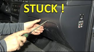 How to open BAD Toyota Corolla Glove Box without Key. Years 1990 to 2022