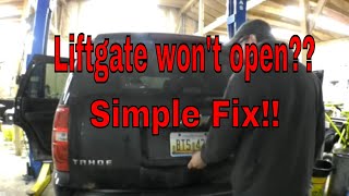 Rear Liftgate Fix for Tahoe Yukon Suburban