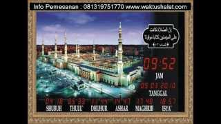preview picture of video 'jam waktu sholat digital tauqoly'