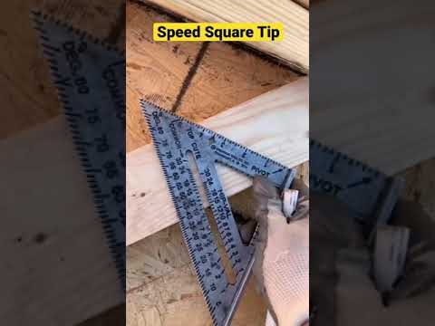 How To Find An Angle Using A Speed Square #shorts #tools