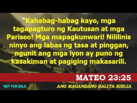 Magandang Balita Biblia - Mateo 23