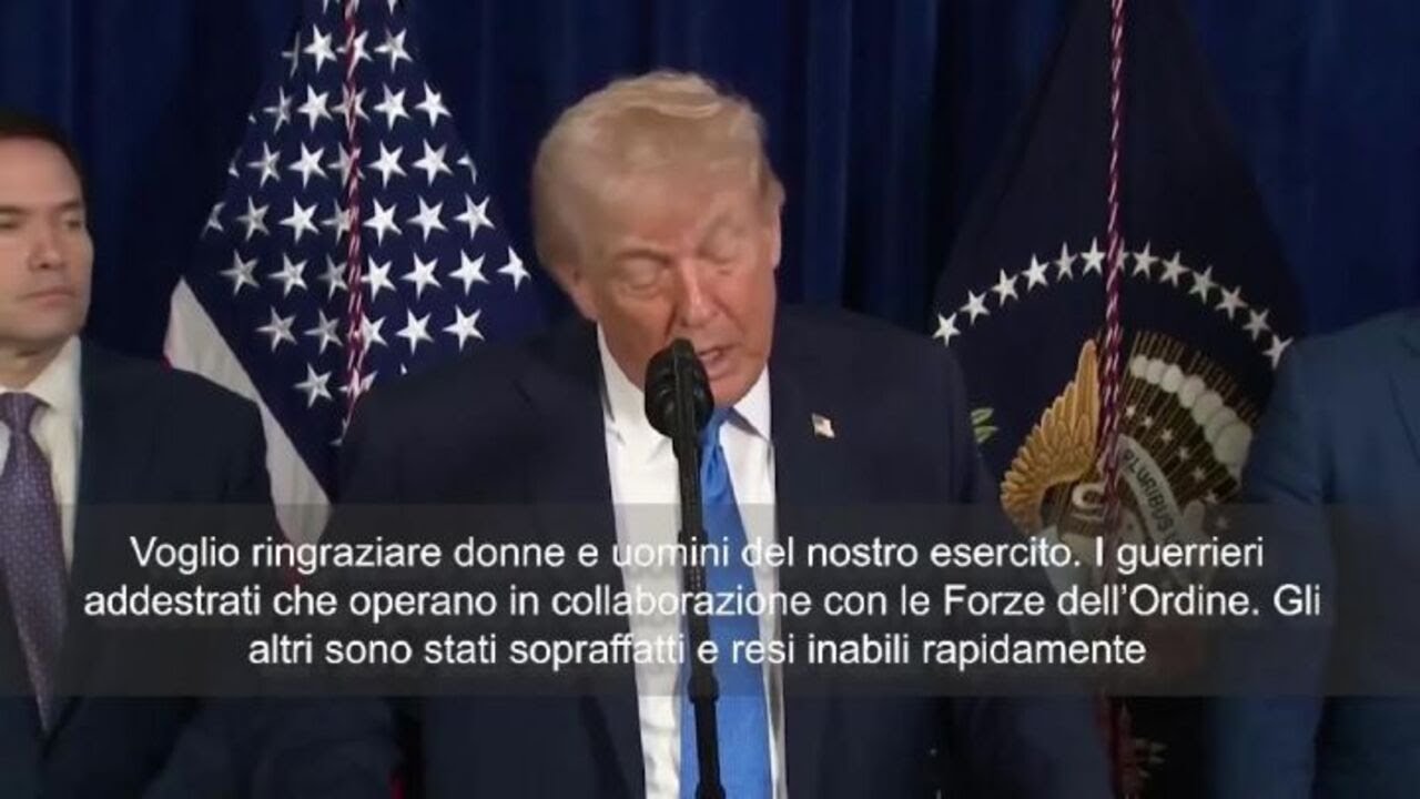 Trump: Nessun militare USA ucciso e nessun equipaggiamento perso SOTTOTITOLI