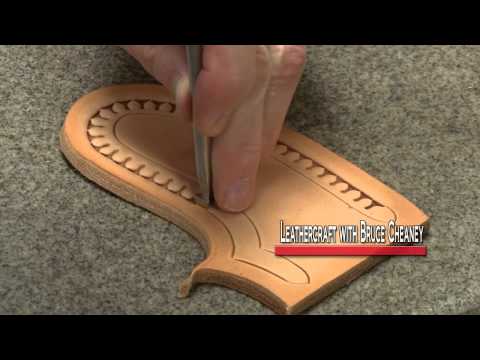 How to Stamp Leather Patterns Leathercraft Tutorial #leathercraft Video