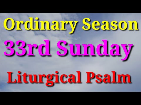 Preserve me, O God, for in you I take refuge :33rd Ordinary Sunday : B Cycle:  Sunday Liturgical Ps