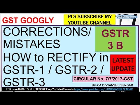 RECONCILIATION GSTR 3B with GSTR 1, 2, 3 , MISTAKES in GSTR 3B HOW TO RECTIFY / REVISE* Video