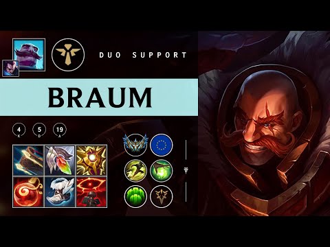 Braum Support vs Sona - EUW Challenger Patch 25.24