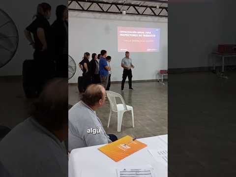 Capacitación para inspectores de tránsito de los departamentos San Justo, San Javier y Garay