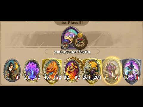 NEW HERO AMBASSADOR FAELIN IS JUST TOO GOOD!! - Hearthstone Battlegrounds
