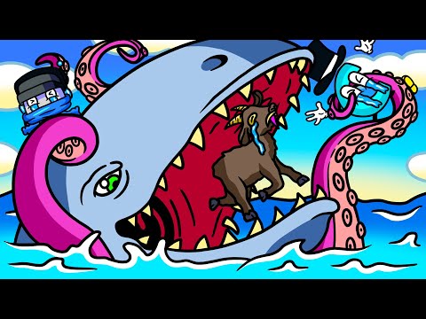 We Unlock Insane Kraken Powers and Get Eaten by a Massive Whale in Goat Simulator 3!