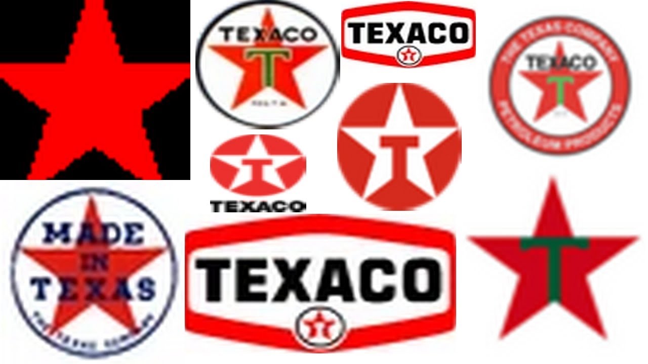 Evolution of Texaco Logo 1901   1999