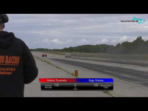 Marko Tuomela - Plymouth Barracuda vs Ergo Viisma - Mercedes-Benz C220d. Dragrace@EDRAfinals2019