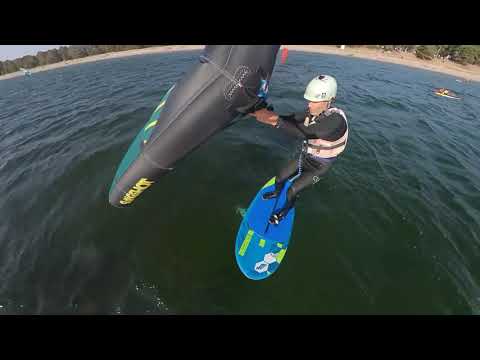 Tullari wingydingy wing foiling after three months of practice