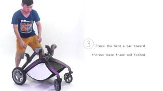 HOT MOM Baby Stroller folding operation video 1 Mp4 3GP & Mp3