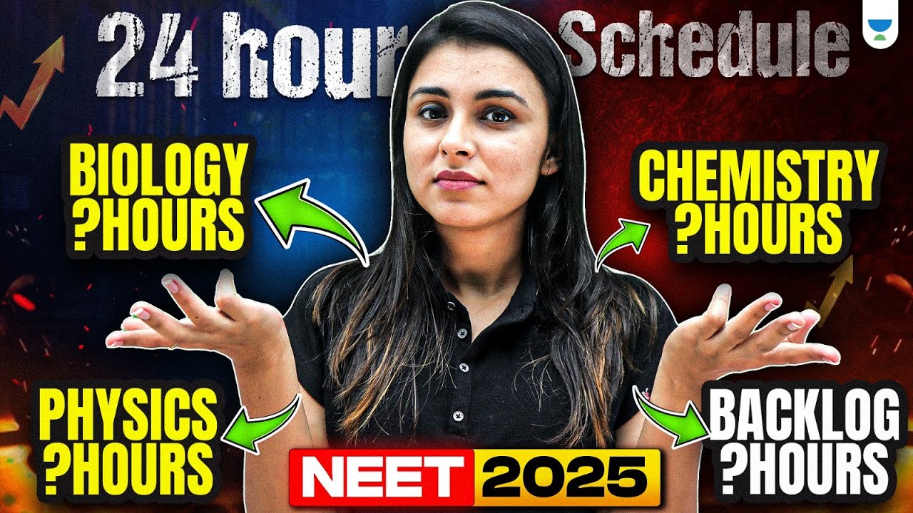 Perfect 24-Hour Study Plan for NEET 2025 by Anushka Ma'am