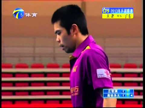 2013 China Super League: Chuang Chih-Yuan - Ovtcharov Dimitrij [Full Match/Chinese|HQ]