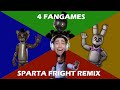 4 FNAF Fangames Sparta Fright Remix Ft Alanzoka