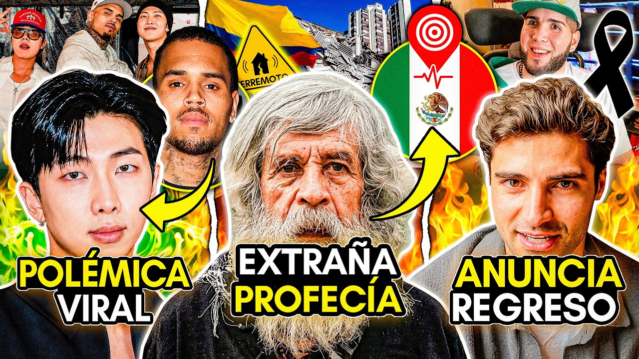 PROFECÍA VIRAL! SISMO EN MÉXICO? POLÉMICA BTS y CHRIS BROWN! EMILIO ANTUN! Rip PRICHARD COLÓN! IA!