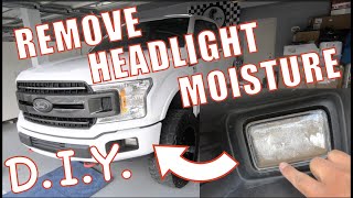 EASILY Fix a headlight with water DIY // How To Remove Moisture from your Headlights..