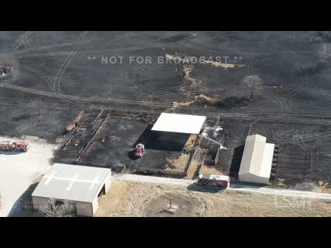 03-02-2022 Weatherford, TX - Grass fires once again threatened homes & livestock