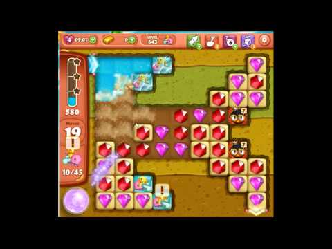 Diamond Digger Saga Level 643 No Boosters , 3 stars