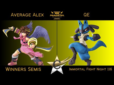 Immortal Fight Night 116 Winners Semis - Average Alex (Pit) vs QE (Lucario) Smash Ultimate - SSBU
