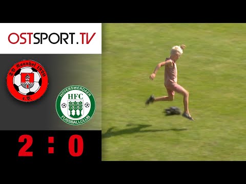 Mit Spielzeugauto! Kind crasht Pokalspiel: SV Naunhof - Hoyerswerda FC | Sachsenpokal