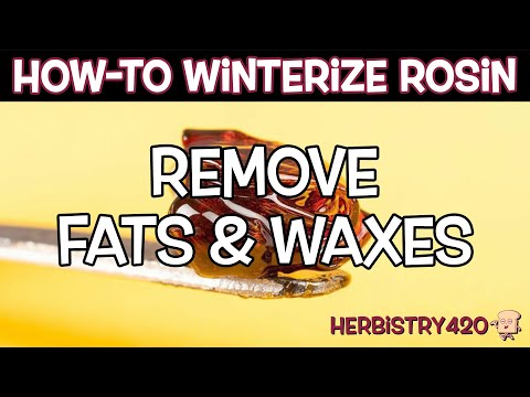 How To Winterize Rosin — 5 Steps to Remove Fats and Waxes