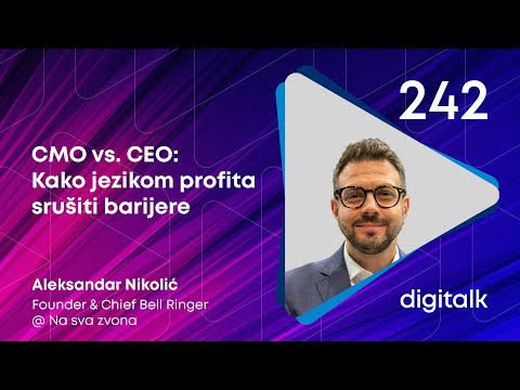 CMO vs CEO: Kako jezikom profita srušiti barijere I Aleksandar Nikolić I DigiTalk EP 242