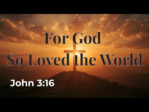 For God So Loved the World | John 3:16 Worship Song [Official Lyric Video]
