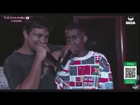 Xamã e Jhony batalhando na live
