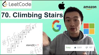 YouTube video 'LeetCode 70. Climbing Stairs - Interview Prep Ep 72'