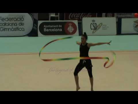 Natalia GARCIA TIMOFEEVA (ESP) ribbon - 2015 Trofeu ciutat de Barcelona trainings