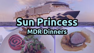 Sun Princess Dinner Experience | Vegan & Traditional Menus
