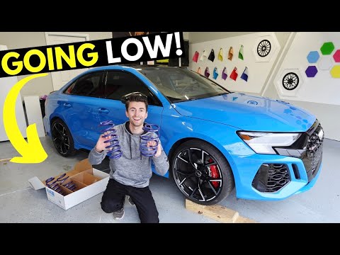 Lowering Our Brand New 8Y Audi RS3! *Best Stance Guaranteed!