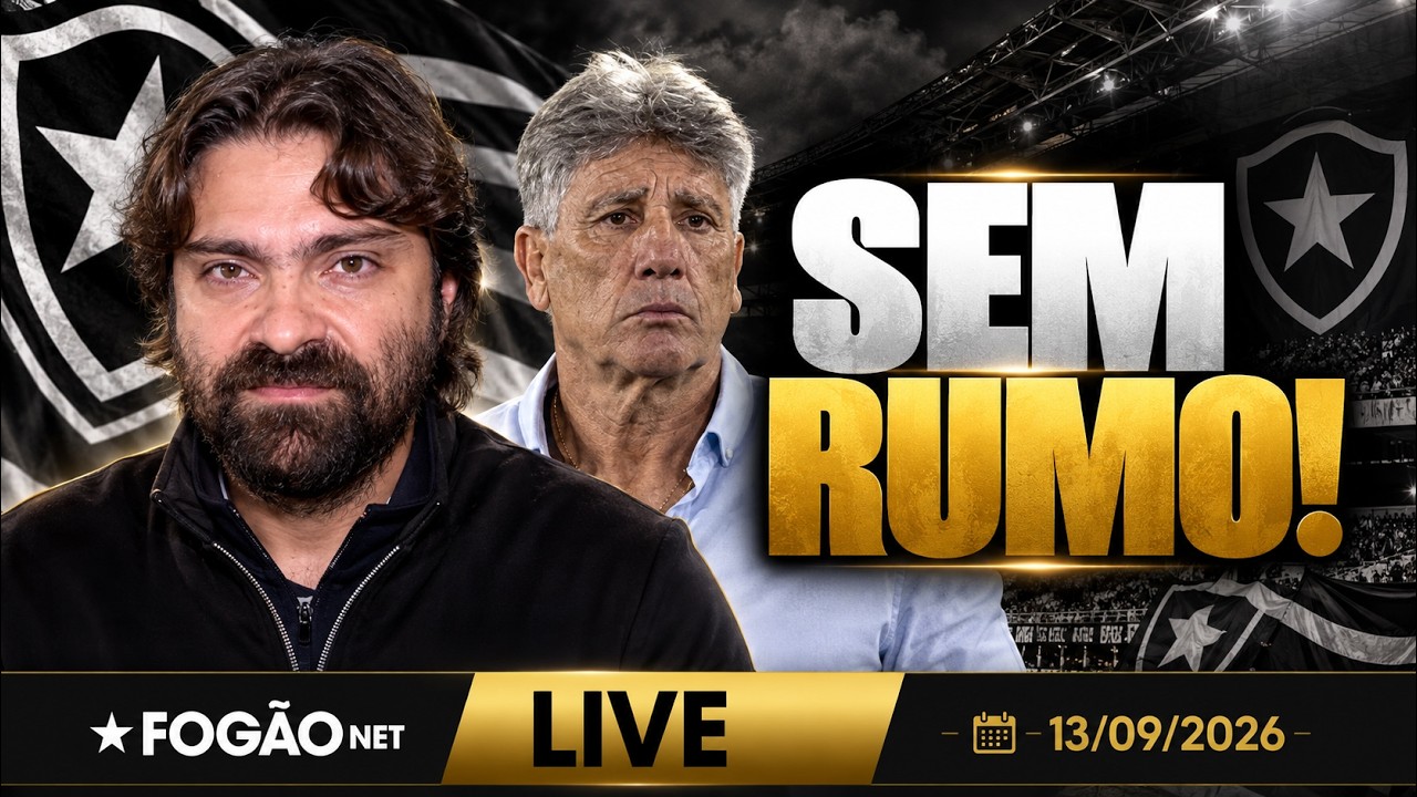 LIVE | Botafogo volta a buscar treinador e cogita Renato Gaúcho; Bellão deve ser mantido para quarta