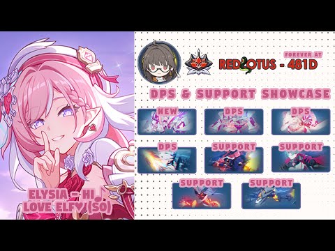 Honkai Impact 3rd: BETA 8.5 | Ex-RedLotus 481D | Hi♪ Love Elf♥ (S0) w/ DS | DPS & Support