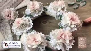 Tutorial facilissimo! Come realizzare una ghirlanda con pizzi e merletti shabby chic