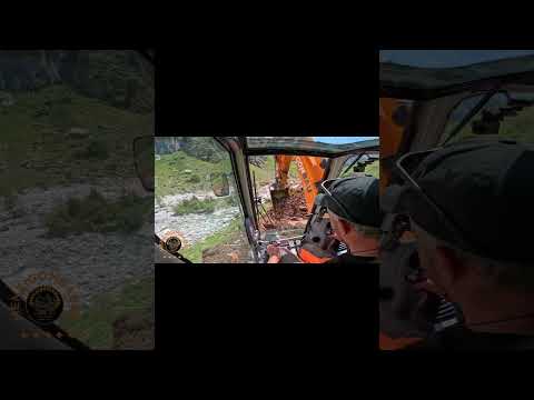 schreitbagger Menzi Muck M 335   Spider Excavator Munstigertal graben kanal rohor serie #schorts