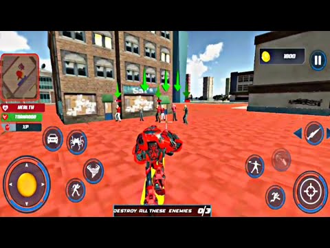Spider Robot Car Game – Robot Transforming Games | Car Jet Games - Gameplays