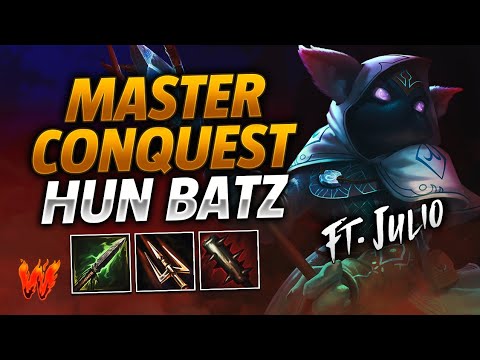 HUN BATZ, EL MONO LOCO LO VUELVE A HACER ft. Julio - Warchi - Smite Master Conquest