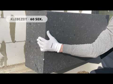 Wie man Dämmstoffe klebt? POINT WDVS Schaumkleber