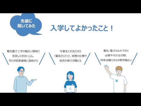 2分でわかる！OIT学科紹介パワポ動画【工学部 電気電子システム工学科】