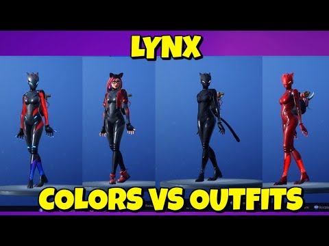 New Lynx Skin Colors On Different Outfits In Fortnite - 