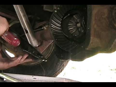Ford Rear End Oil Change F150 9.75 Axle 3.55 Gears