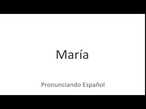 How to pronounce "María" in Spanish