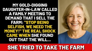 My daughter-in-law called a family meeting to demand that I sell the farm. The real shock came when