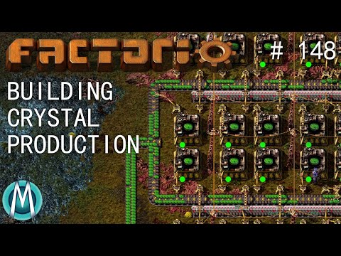 [Factorio 1.1 4K] Angel/Bobs Ep 148: Building Crystal Production