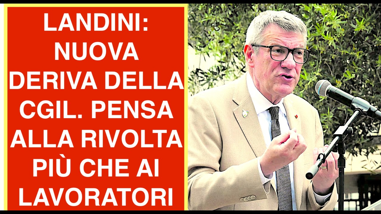 LANDINI: NUOVA DERIVA DELLA CGIL. PENSA ALLA RIVOLTA PIÙ CHE AI LAVORATORI