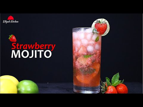 The EASIEST & BEST Strawberry Mojito Recipe | Summer Mocktail Recipes | Strawberry Mojito